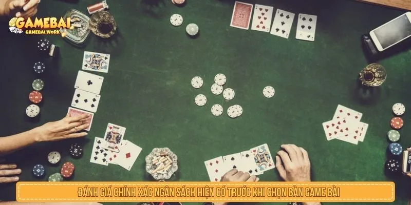 Cách Chọn Bàn Game Bài Đúng Ngân Sách Và Tránh Vào Sai Bàn Đánh giá ngân sách trước khi chọn bàn game bài