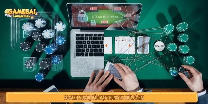 So sánh bảo mật khi đánh bài trên web và app