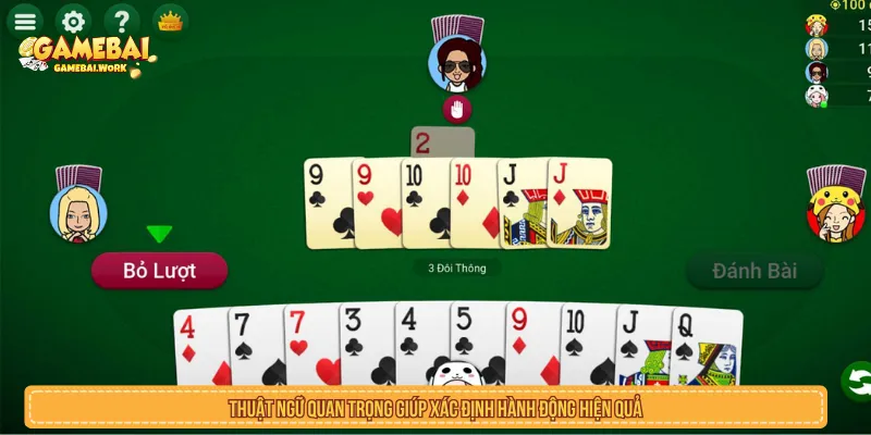 Luật Cơ Bản Trước Khi Đánh Bài Online Cần Biết Các thuật ngữ phổ biến trong một ván bài online